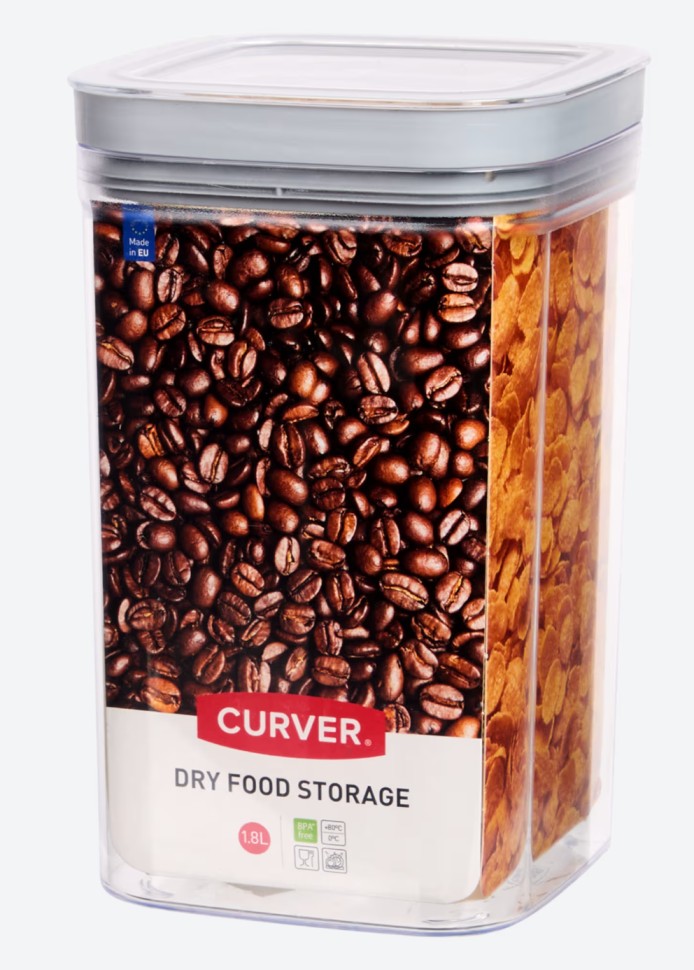 voorraadbus action curver 1,8 liter kunststof